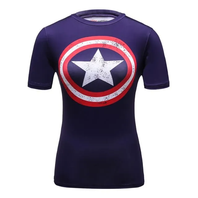 3D Print Superhero Compression T-Shirt  20 Plus Variations