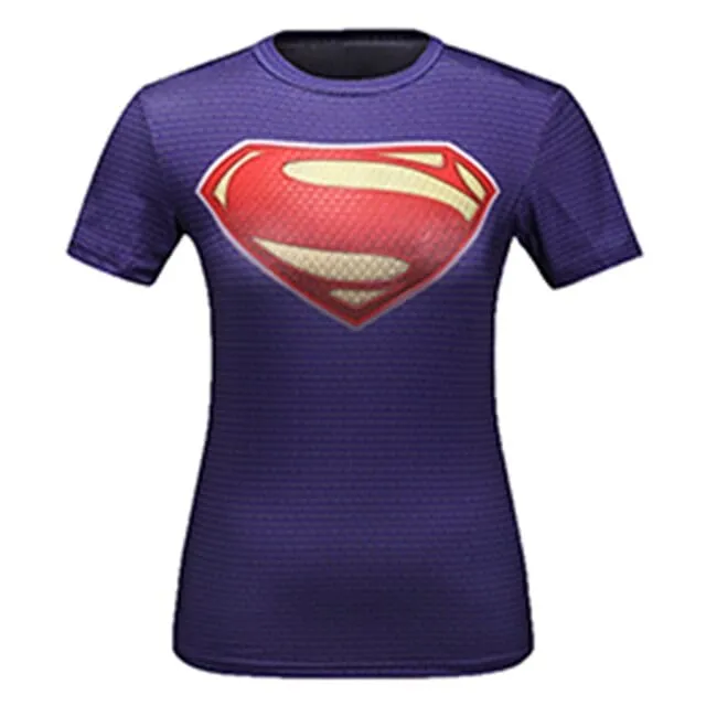 3D Print Superhero Compression T-Shirt  20 Plus Variations