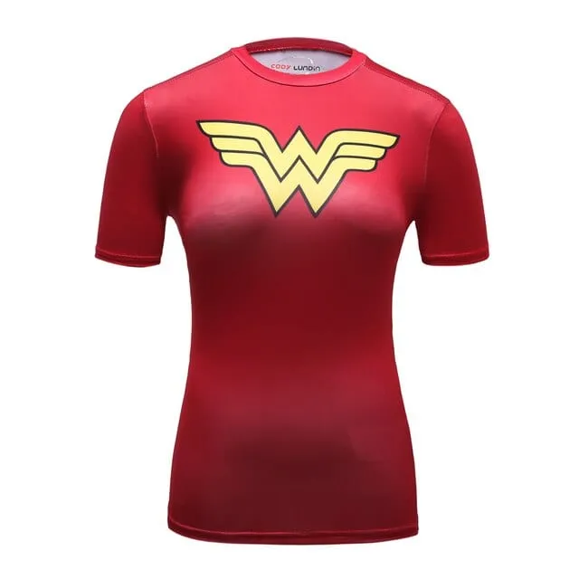 3D Print Superhero Compression T-Shirt  20 Plus Variations