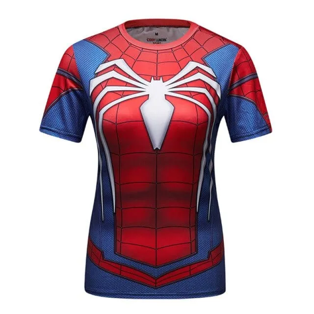 3D Print Superhero Compression T-Shirt  20 Plus Variations