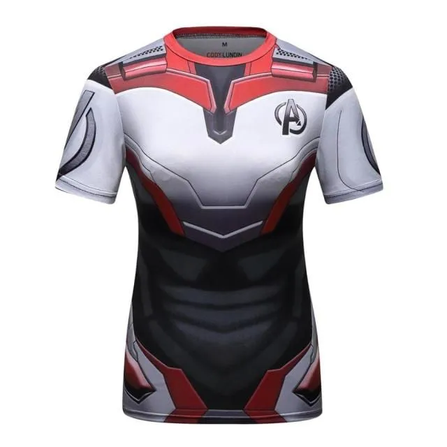 3D Print Superhero Compression T-Shirt  20 Plus Variations