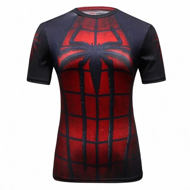 3D Print Superhero Compression T-Shirt  20 Plus Variations