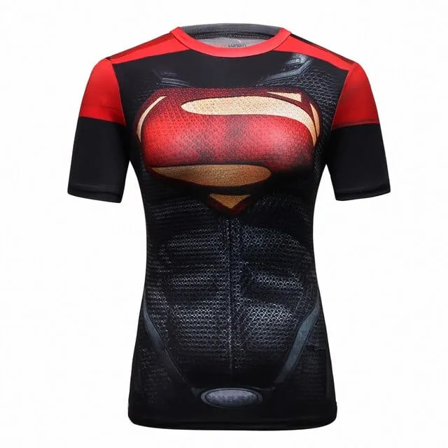 3D Print Superhero Compression T-Shirt  20 Plus Variations