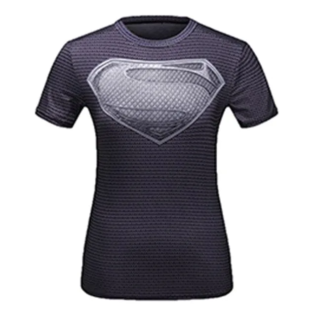 3D Print Superhero Compression T-Shirt  20 Plus Variations