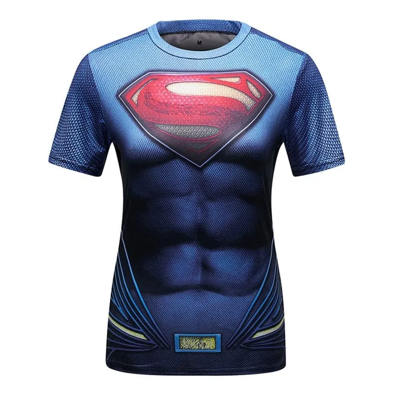 3D Print Superhero Compression T-Shirt  20 Plus Variations