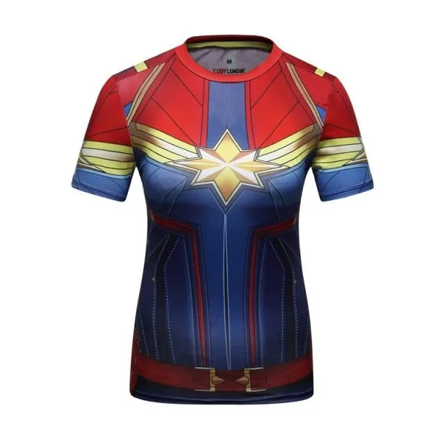 3D Print Superhero Compression T-Shirt  20 Plus Variations