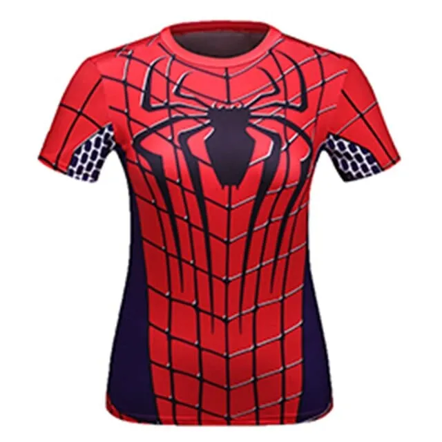 3D Print Superhero Compression T-Shirt  20 Plus Variations