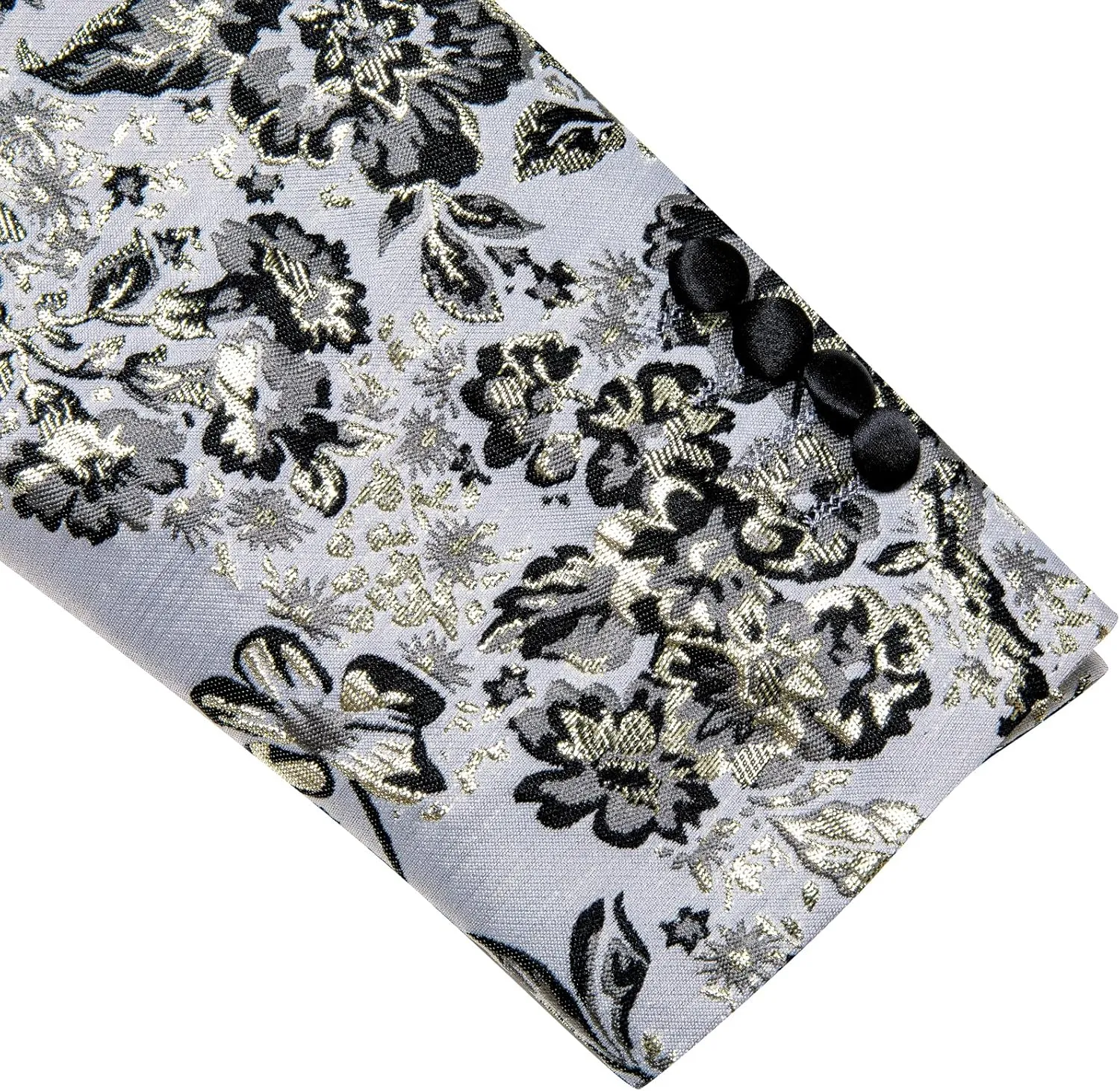 Barry.Wang Blazer for Men Paisley Sport Coat Lightweight Suit Jacket Regular Tuxedo Flower Mardi Gras Carnival Gift