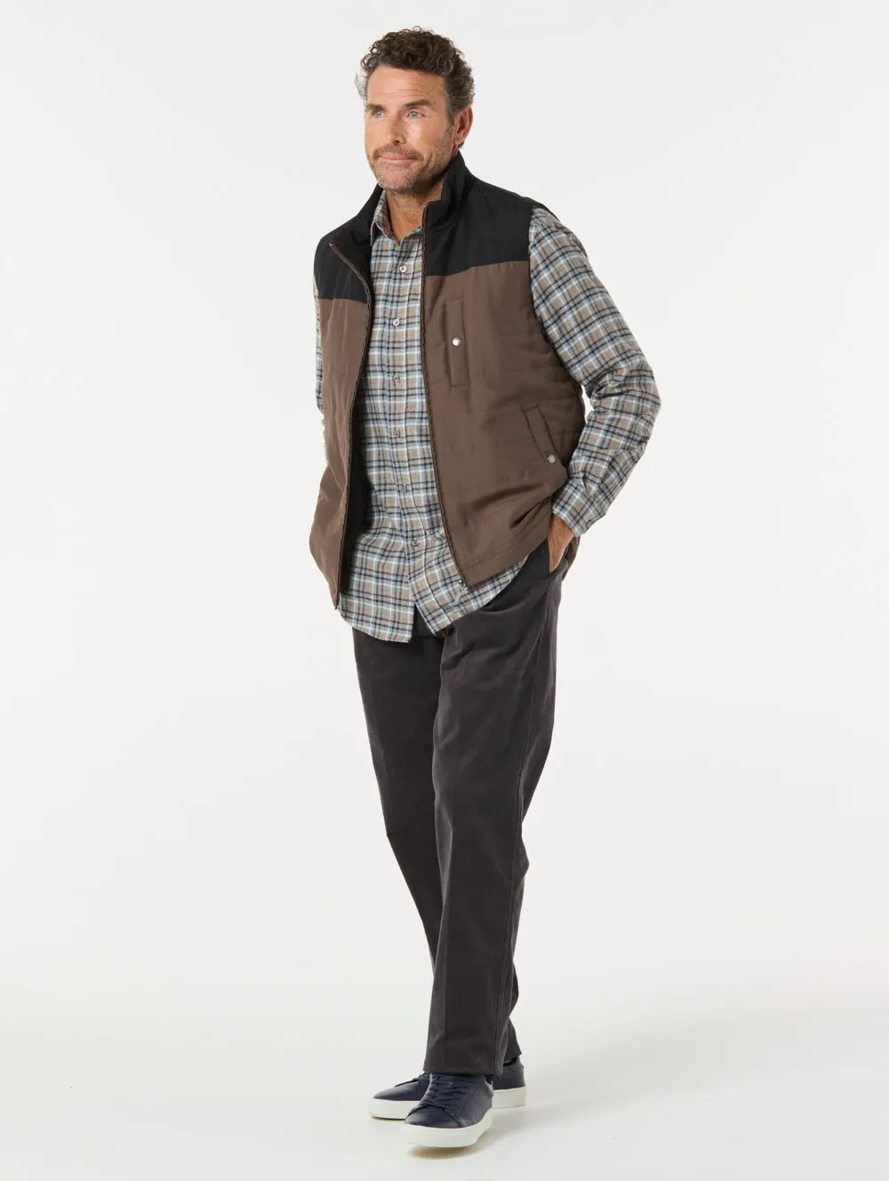 Brennan Cotton Brush Shirt