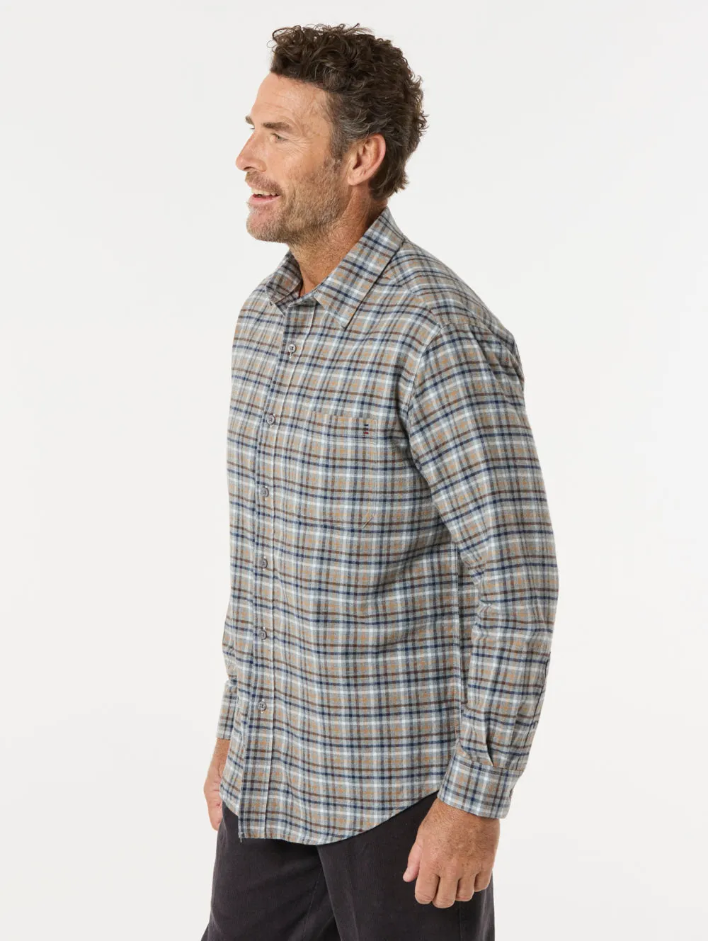 Brennan Cotton Brush Shirt