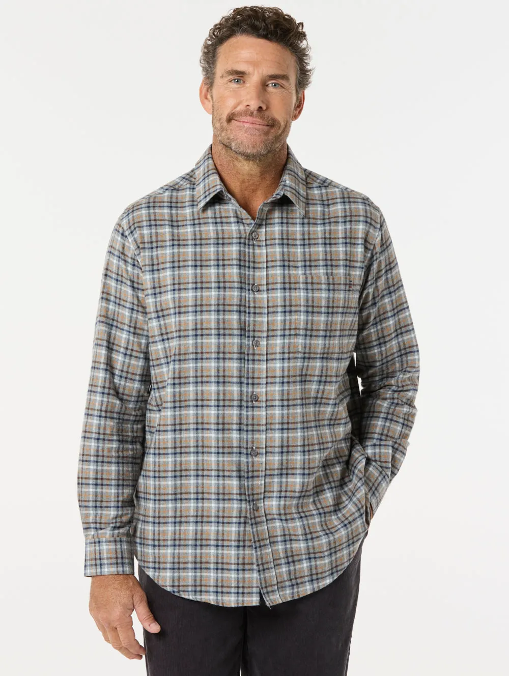 Brennan Cotton Brush Shirt