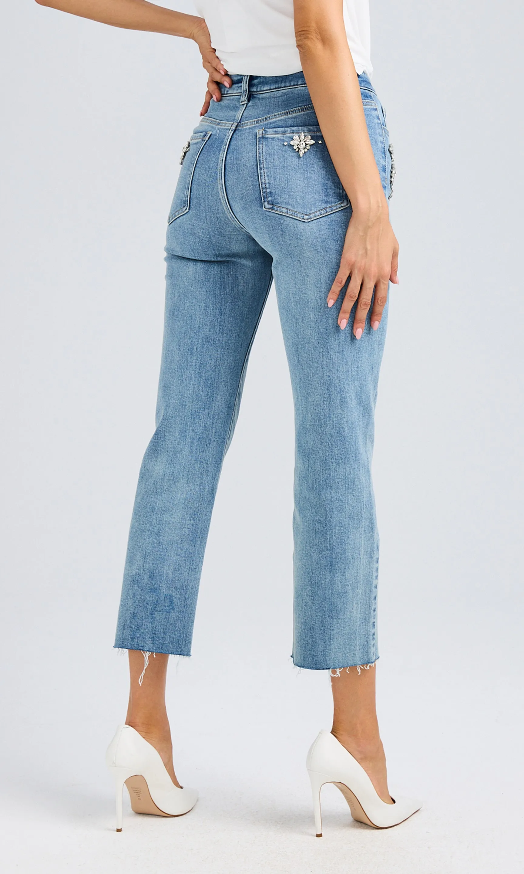 Carolyn Crystal Denim Jeans