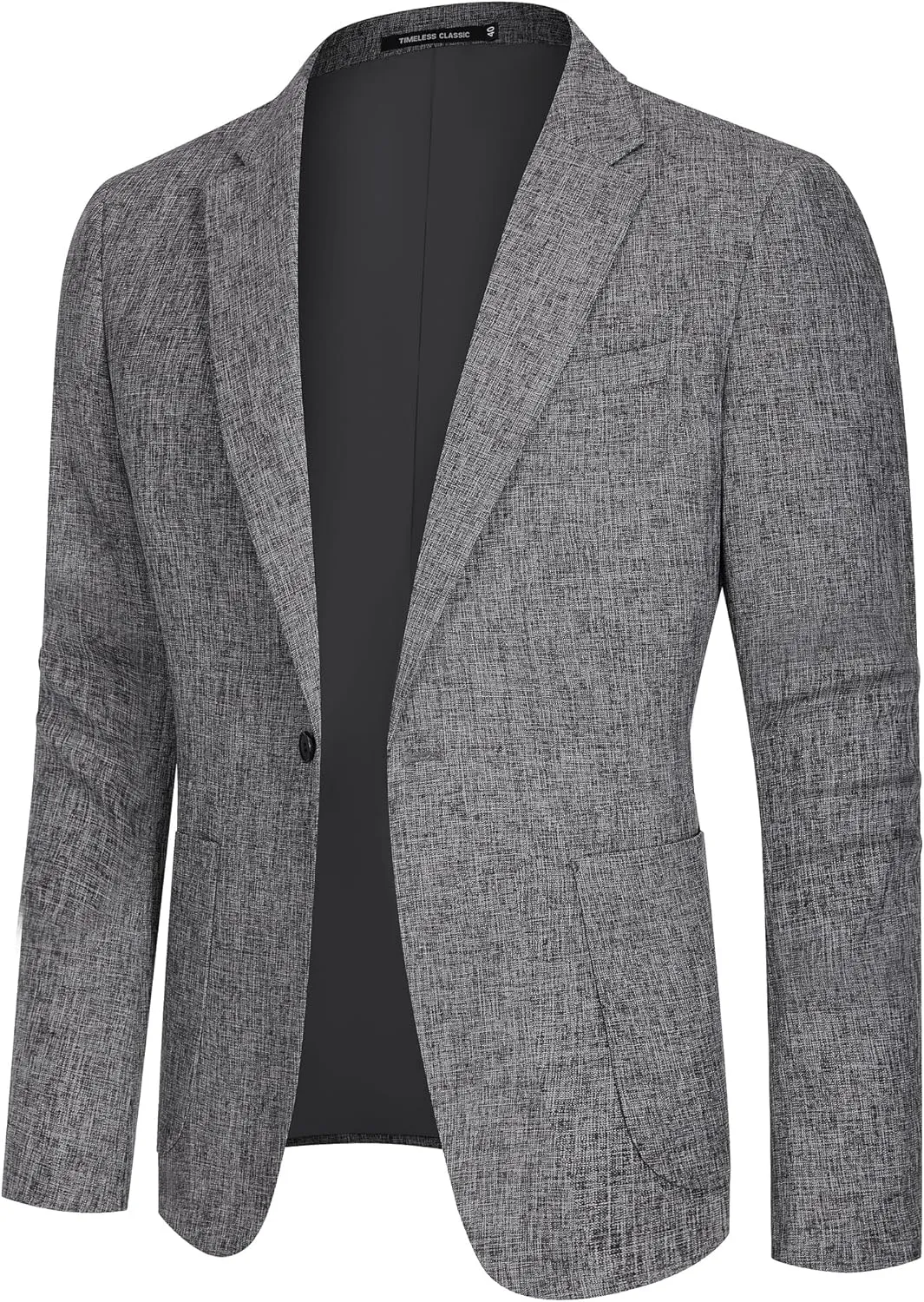 Casual Blazer for Men Linen Blazer Jacket Slim Fit Suit Jackets for Men Casual Blazer Sport Coat Linen Suits