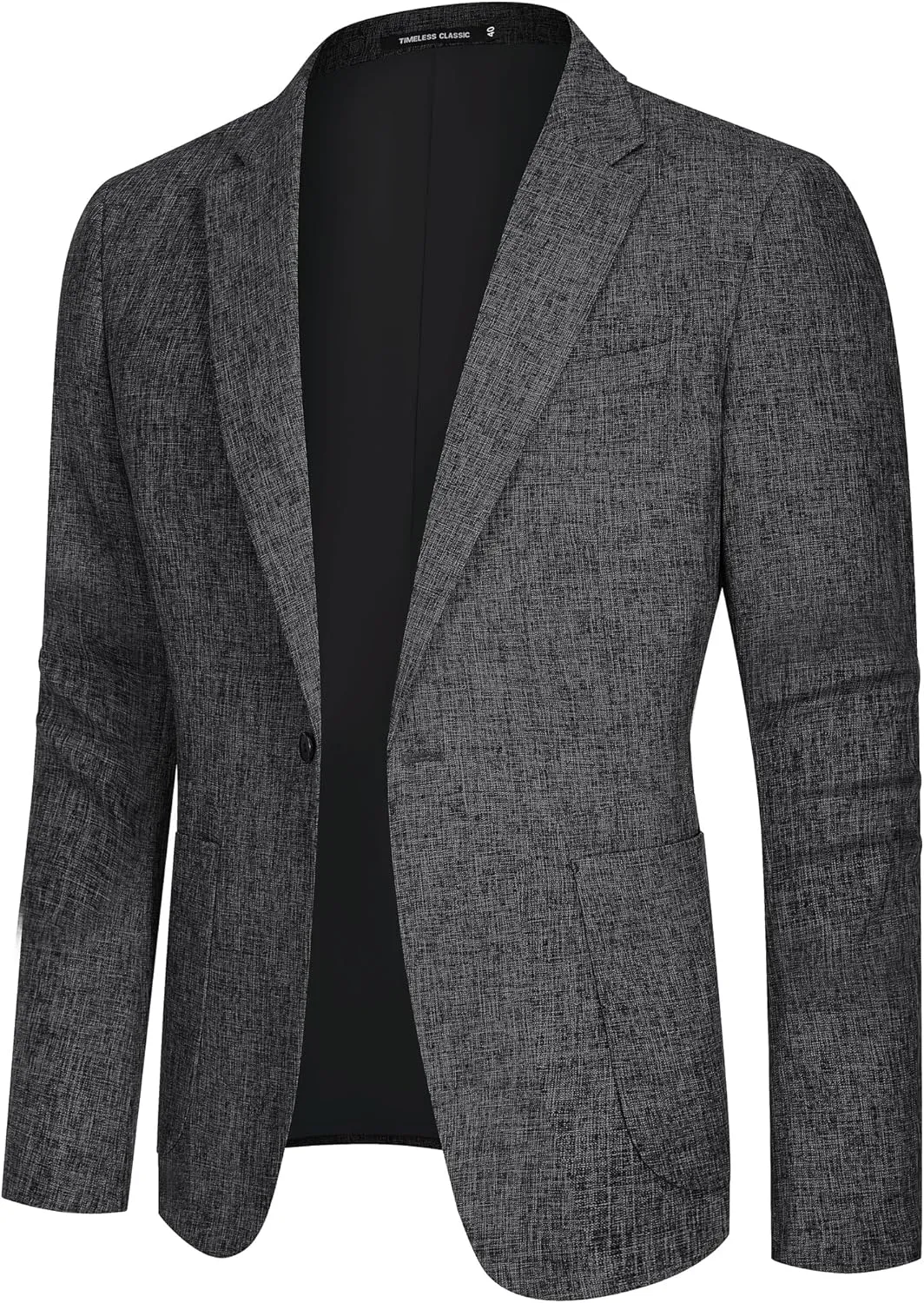 Casual Blazer for Men Linen Blazer Jacket Slim Fit Suit Jackets for Men Casual Blazer Sport Coat Linen Suits