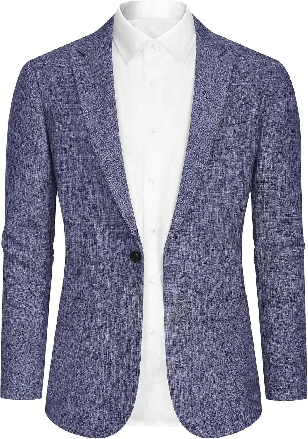 Casual Blazer for Men Linen Blazer Jacket Slim Fit Suit Jackets for Men Casual Blazer Sport Coat Linen Suits