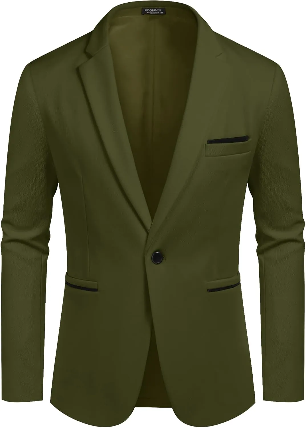 COOFANDY Men's Casual Blazer Jacket Slim Fit Sports Coat Business Suit Jackets One Button
