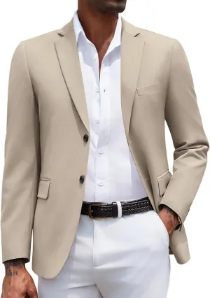 COOFANDY Mens Casual Sport Coats Blazers Two Button Formal Lightweight Suit Jacket