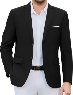 COOFANDY Mens Causal Blazer Two Button Suit Jackets Lightweight Slim Fit Sports Coats