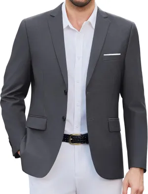 COOFANDY Mens Causal Blazer Two Button Suit Jackets Lightweight Slim Fit Sports Coats
