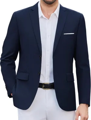 COOFANDY Mens Causal Blazer Two Button Suit Jackets Lightweight Slim Fit Sports Coats