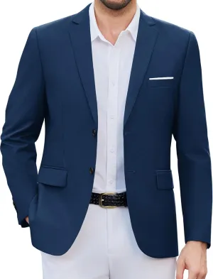 COOFANDY Mens Causal Blazer Two Button Suit Jackets Lightweight Slim Fit Sports Coats