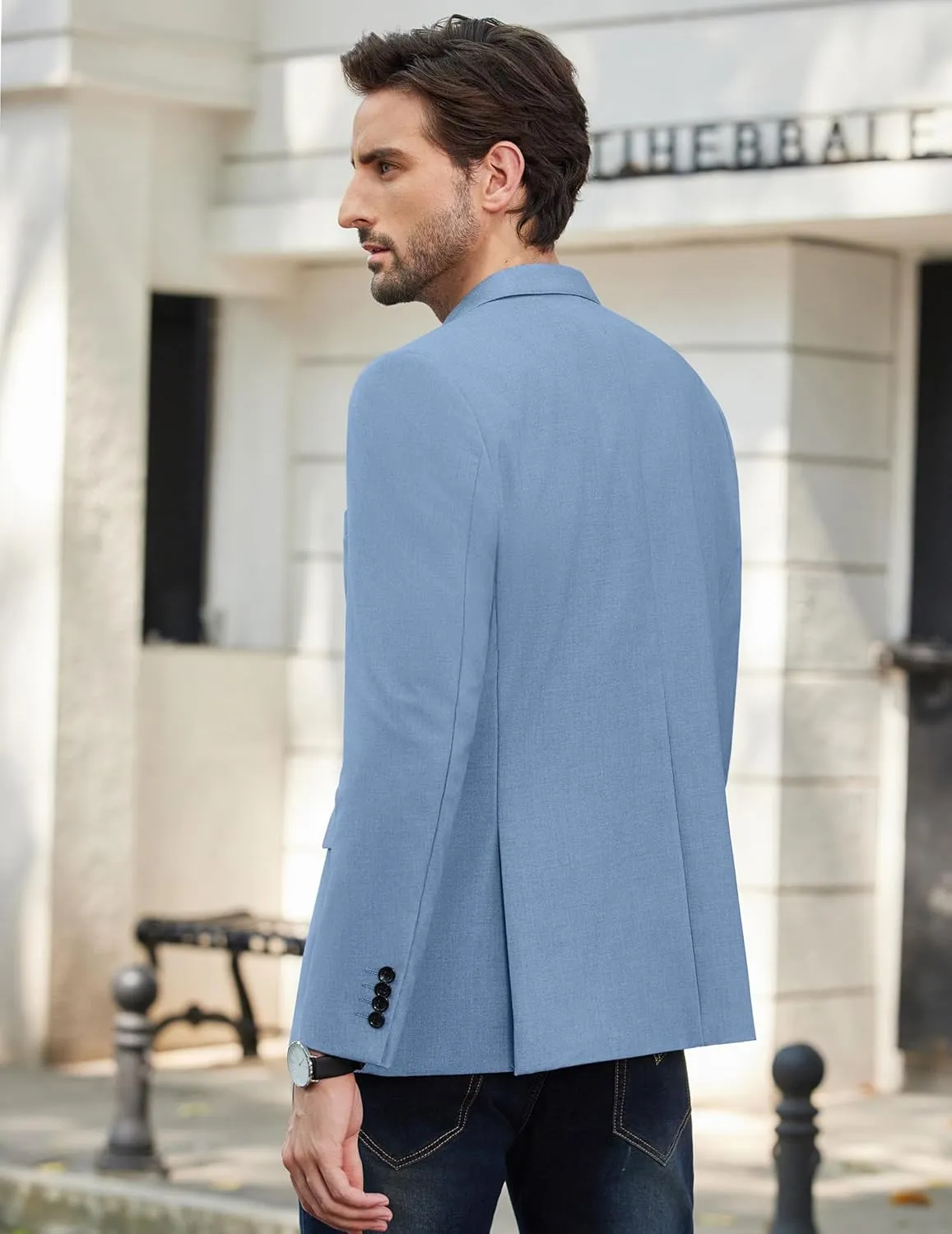 COOFANDY Mens Causal Blazer Two Button Suit Jackets Lightweight Slim Fit Sports Coats