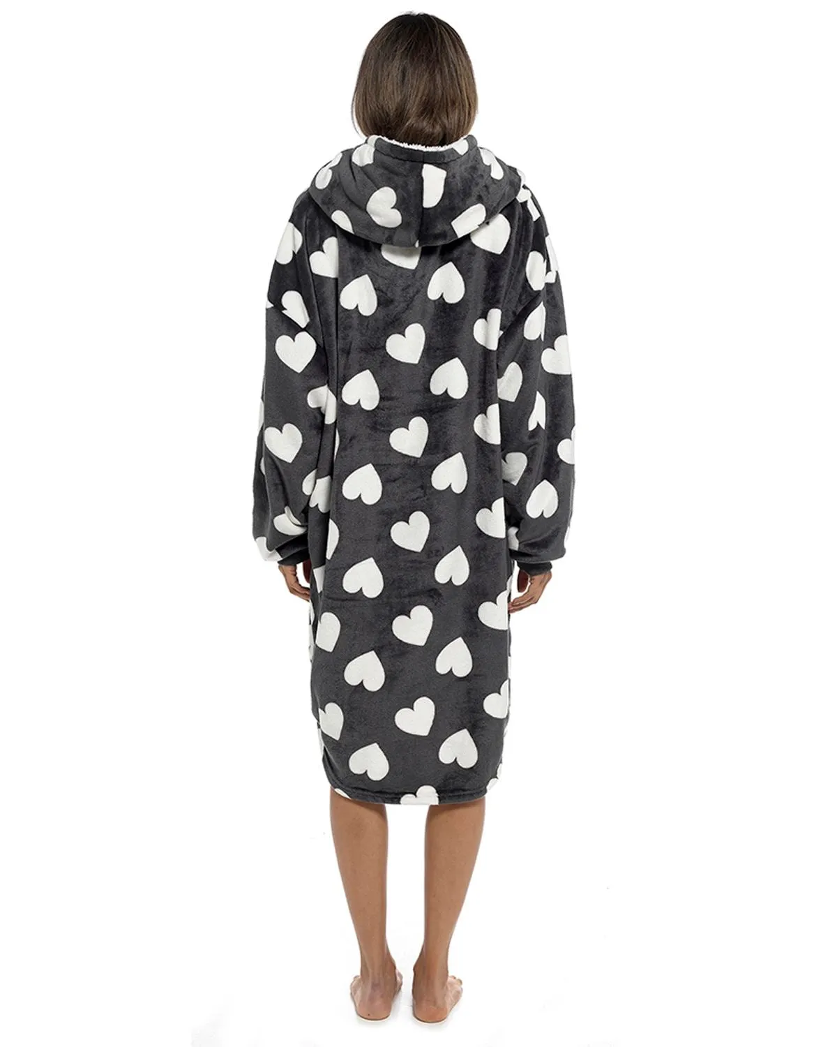 Follow That Dream Womens Heart Oversized Hoodie