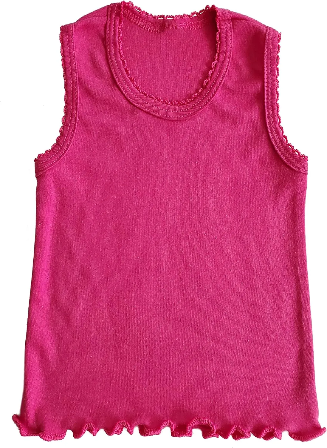 Girls Tank Top Camisoles, Pack of 8, White and Floral Print, Sleeveless Cotton Undershirts