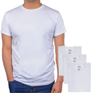 GOLBERG G Mens 3 Pack Short Sleeve V-Neck or Crew Neck Basic Undershirts - Ultra Soft Comfort - Black or White