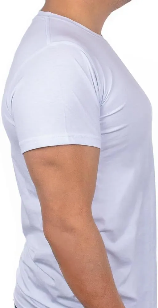 GOLBERG G Mens 3 Pack Short Sleeve V-Neck or Crew Neck Basic Undershirts - Ultra Soft Comfort - Black or White