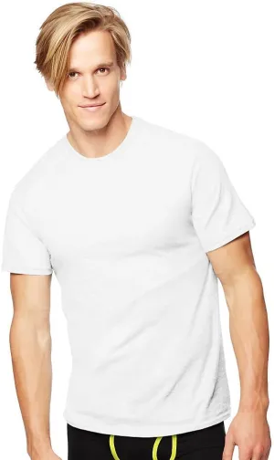 Hanes Classics Men`s Traditional Fit ComfortSoft Tagless Crewneck Undershirt White