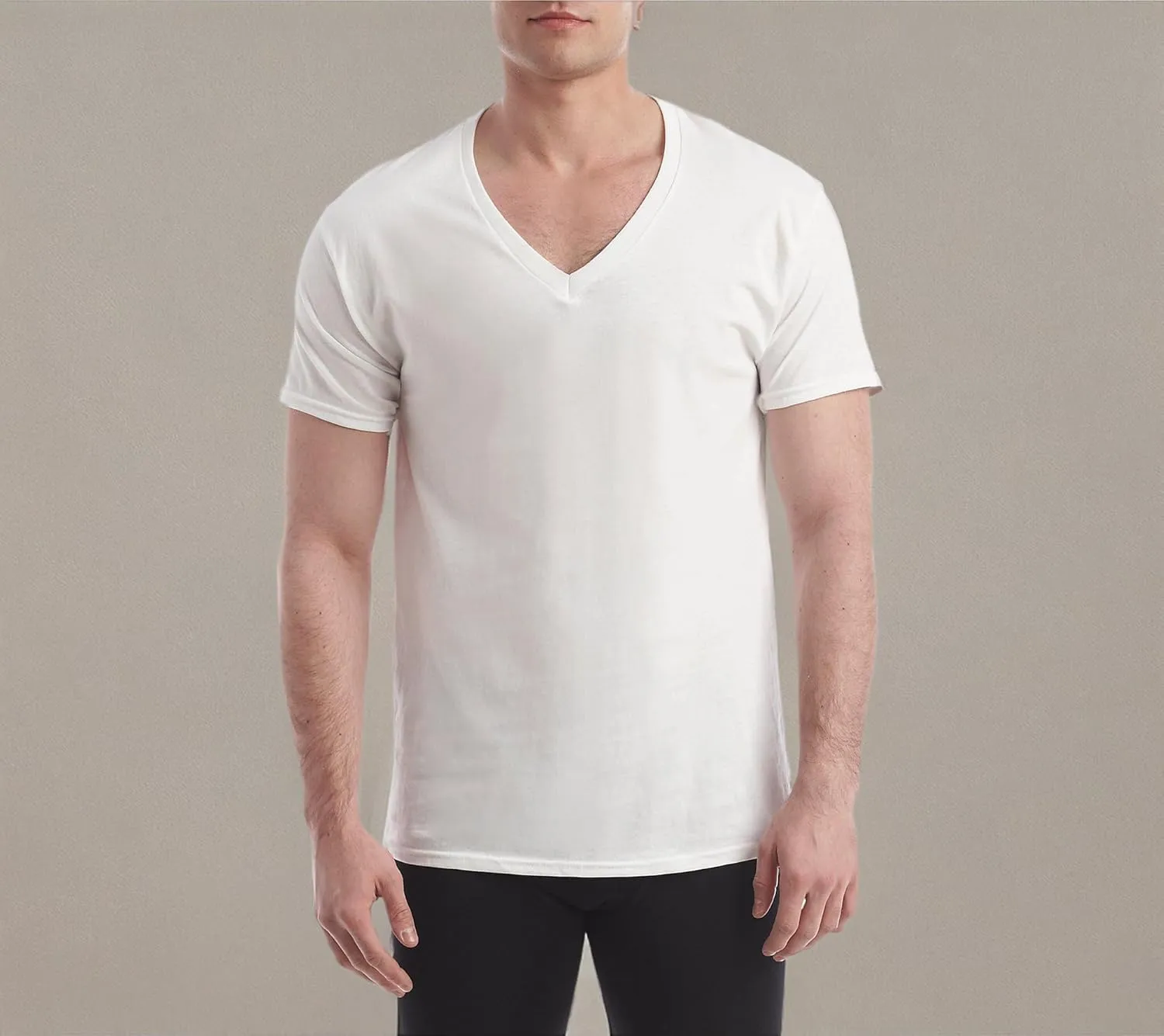Hanes Men's Comfort Fit V-Neck Undershirt 4-Pack