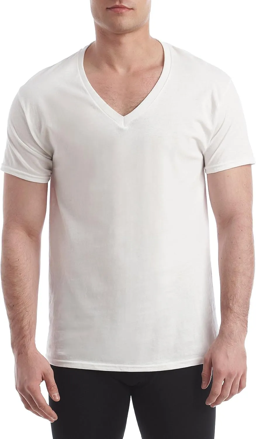Hanes Men's Comfort Fit V-Neck Undershirt 4-Pack