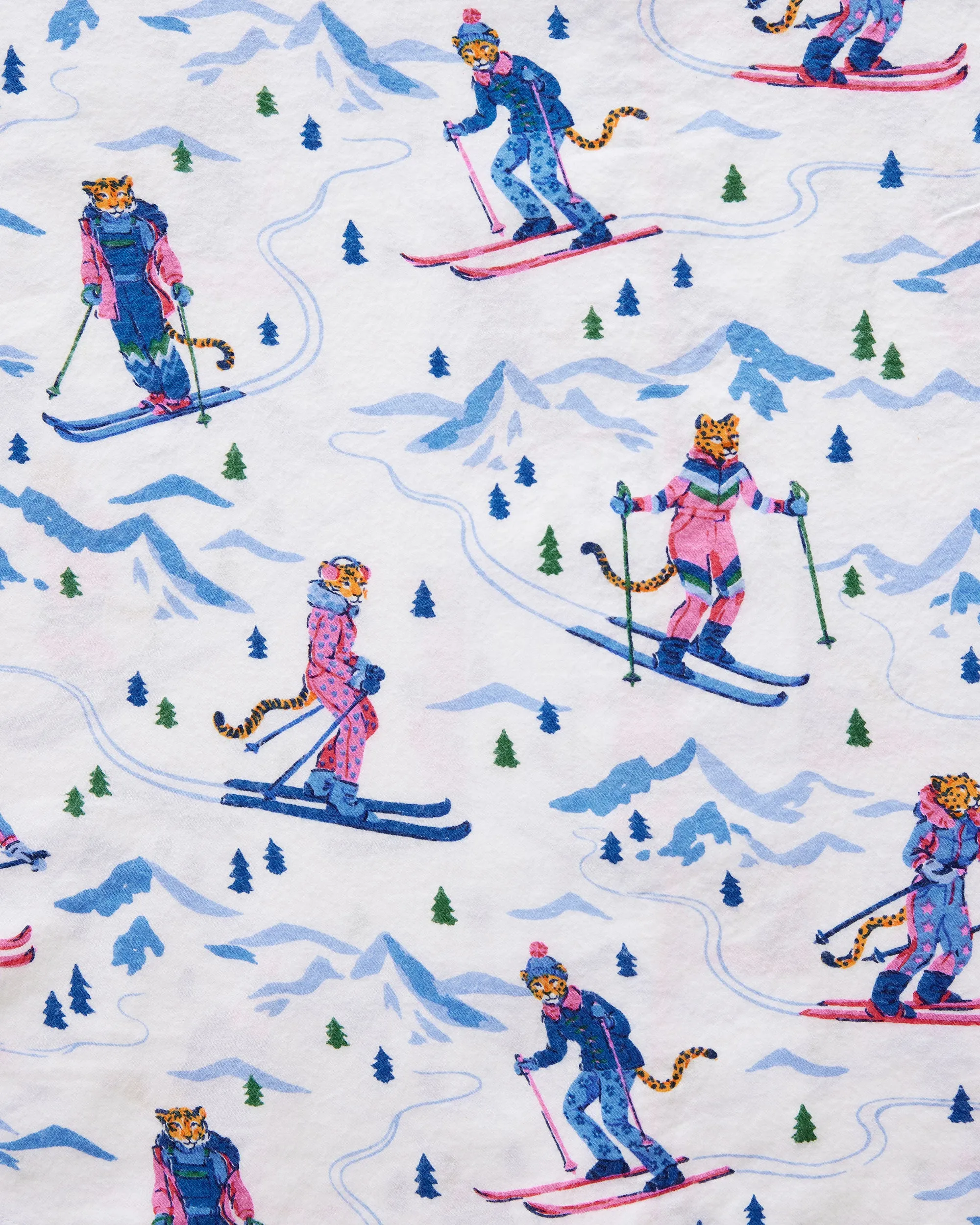 Hit the Slopes - Lightweight Flannel Long Sleep Set - Icicle