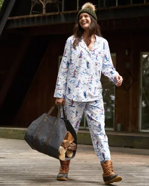 Hit the Slopes - Lightweight Flannel Long Sleep Set - Icicle