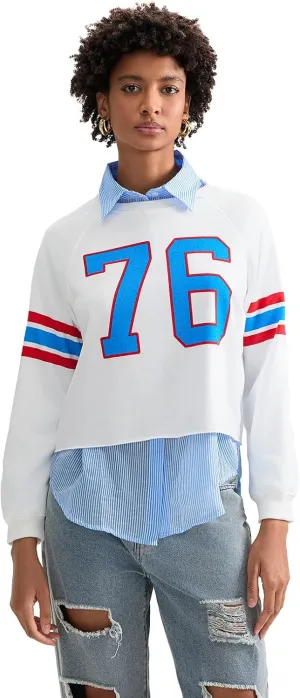 KOSUSANILL Oversized Sweatshirt for Women Y2K Graphic Crewneck Pullover Sweater Loose Fit Long Sleeve T-Shirt Top Fall