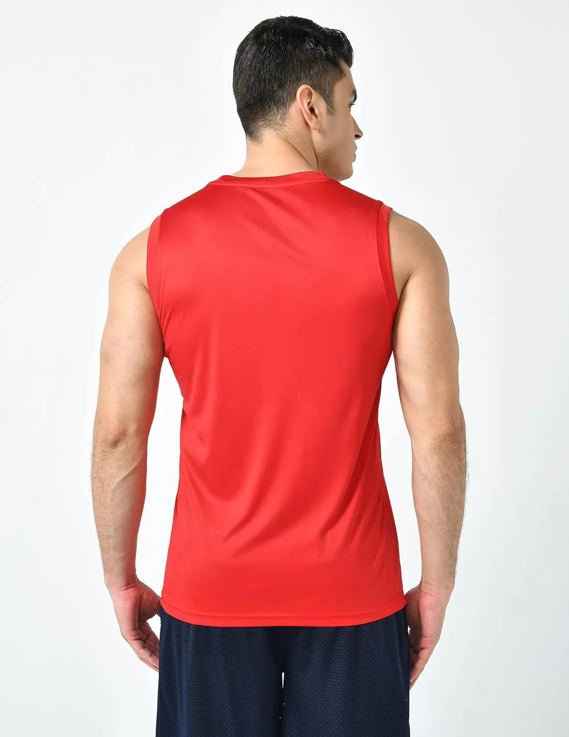 Liberty Imports Pack of 5 Men's Stretch Cool Dry Muscle Tank Tops Athletic Crewneck Sleeveless Workout Shirts