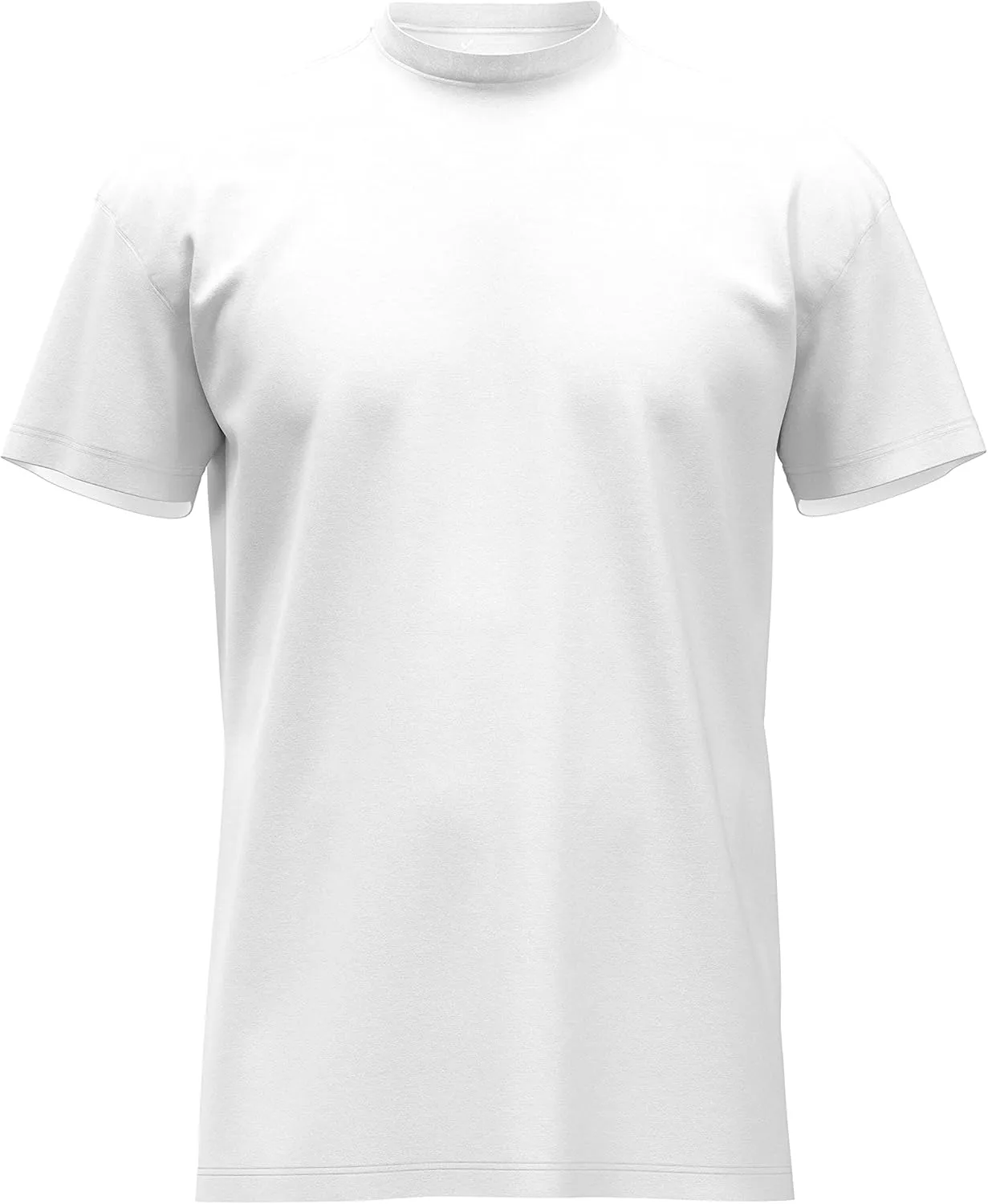 Maks Men's 100% Cotton 3 Pack Pre-Washed Ultra Soft Multipack Crew Neck Premium T-Shirts Undershirts