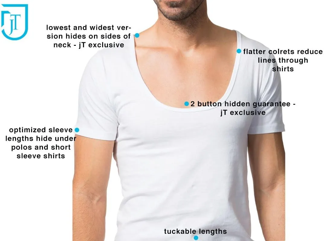 Men's 3-Pack jT Invisible Undershirts