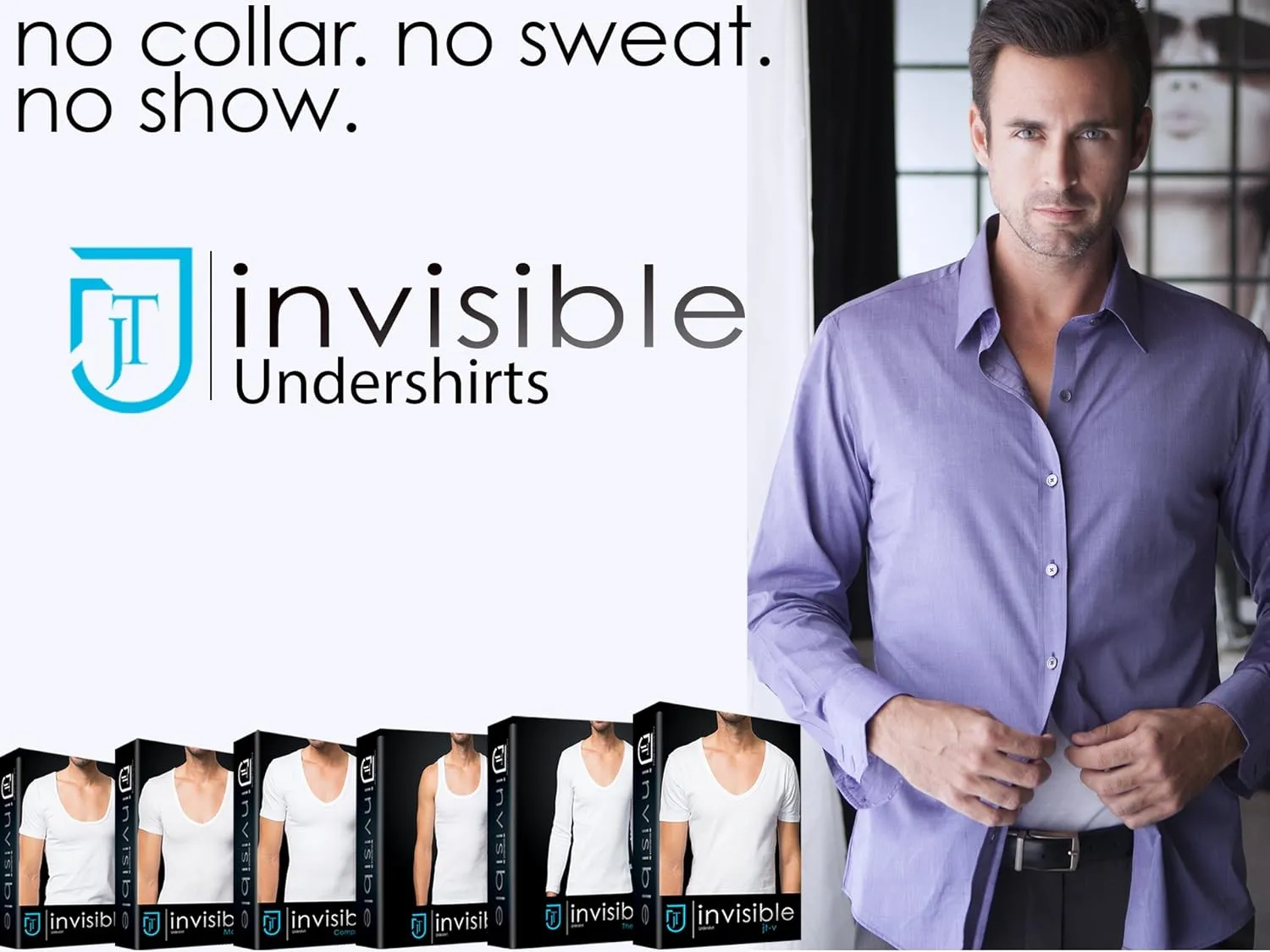 Men's 3-Pack jT Invisible Undershirts