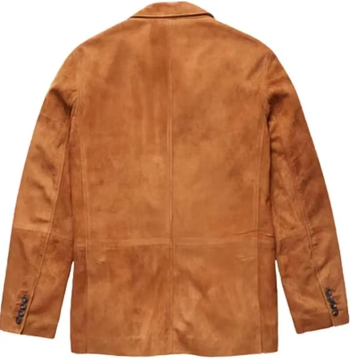 Men's Casual Two-Button Suede Jacket V-Neck Casual Sports Coats & Blazers