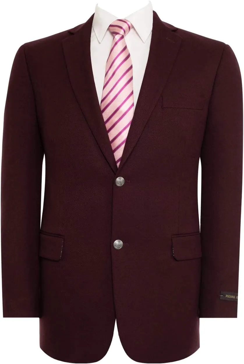 Men's Elegant Classic Fit Blazer Stretch Sport Coat Two Button Suit Jacket Regular & Big and Tall Sizes
