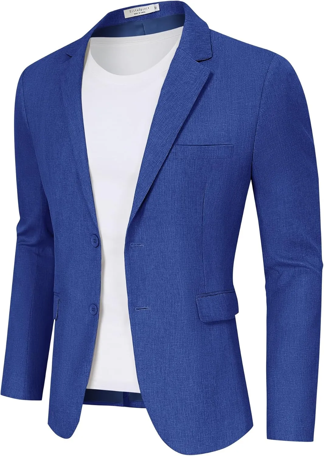 Men's Lightweight Casual Blazers Sport Coats Regular Fit Suit Blazer Jackets Two Button