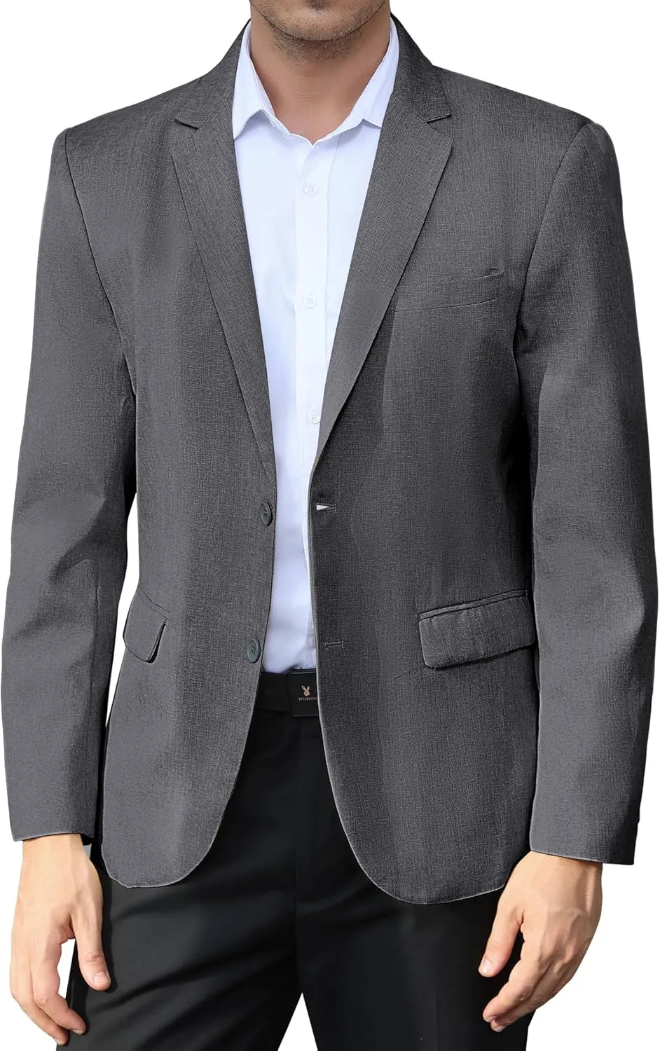 Men's Lightweight Casual Blazers Sport Coats Regular Fit Suit Blazer Jackets Two Button