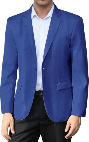 Men's Lightweight Casual Blazers Sport Coats Regular Fit Suit Blazer Jackets Two Button