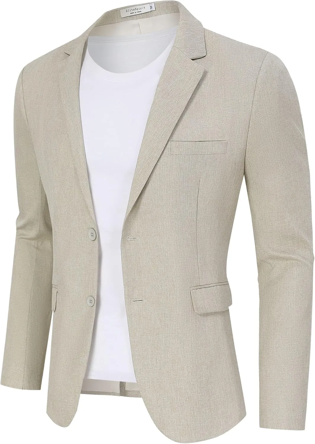 Men's Lightweight Casual Blazers Sport Coats Regular Fit Suit Blazer Jackets Two Button