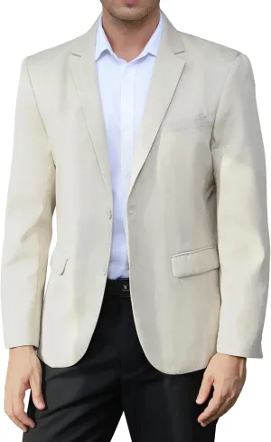Men's Lightweight Casual Blazers Sport Coats Regular Fit Suit Blazer Jackets Two Button