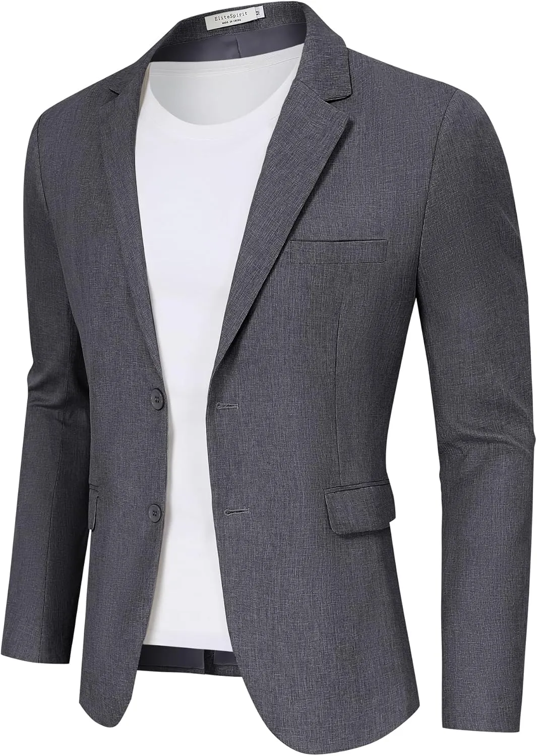 Men's Lightweight Casual Blazers Sport Coats Regular Fit Suit Blazer Jackets Two Button