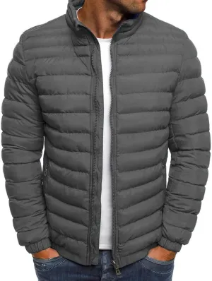 Men's Packable Down Jacket Lightweight Full-Zip Down Puffer Coat Warm Winter Coats for Men