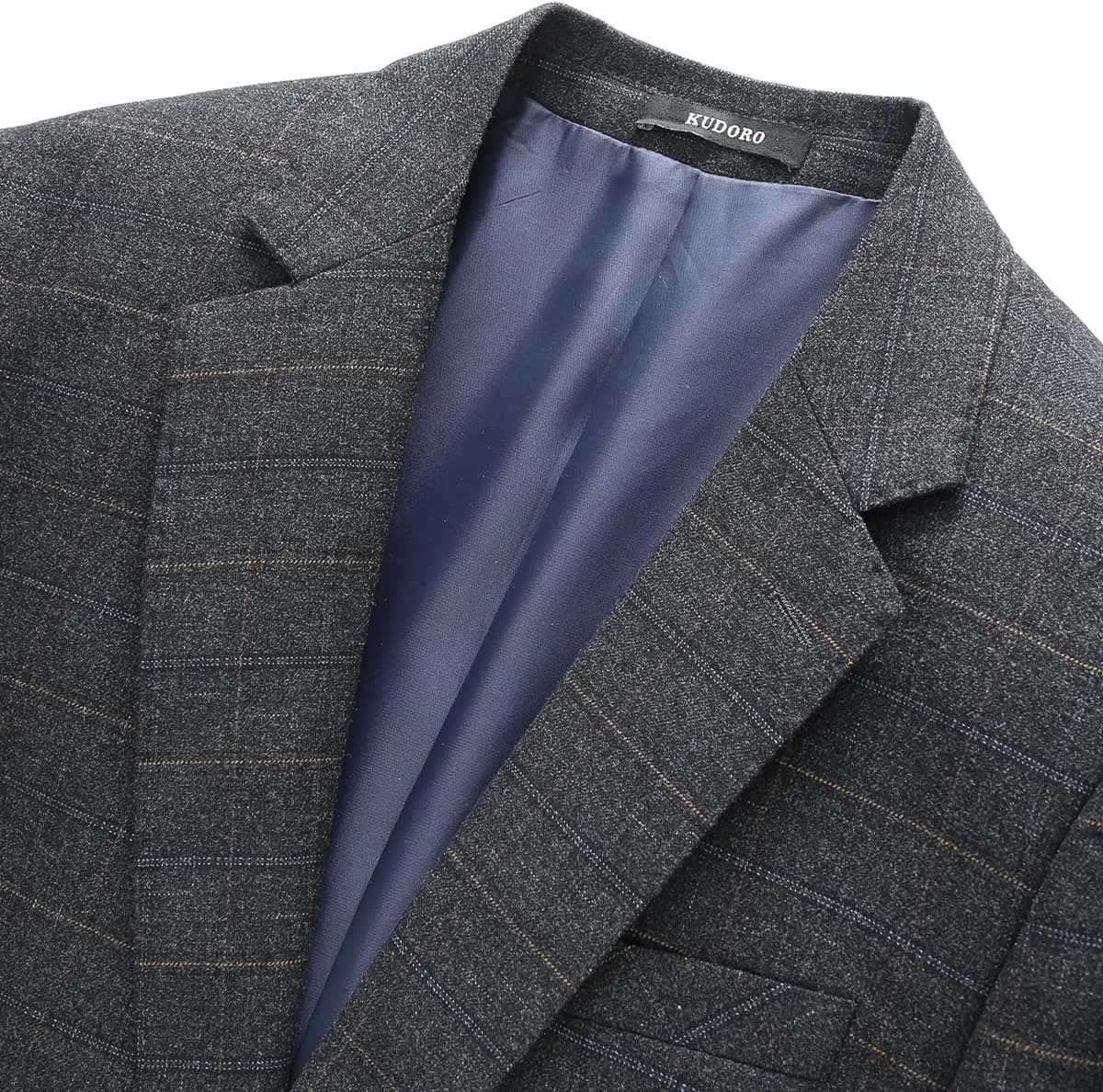 Mens Plaid Blazer Sports Coat Casual Slim Fit Checkered Blazer for Men Wedding